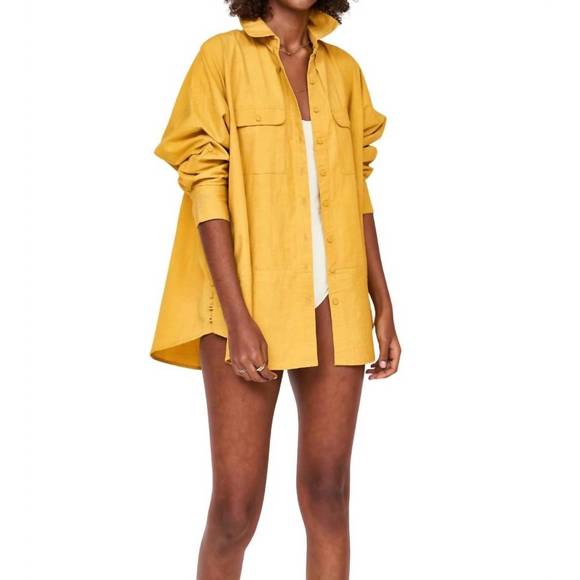 NEW MIRTH kyoto blouse in gilded poplin - Picture 3 of 3